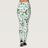 Leggings voor kerstheilige en pijnboomkegels (Achterkant)