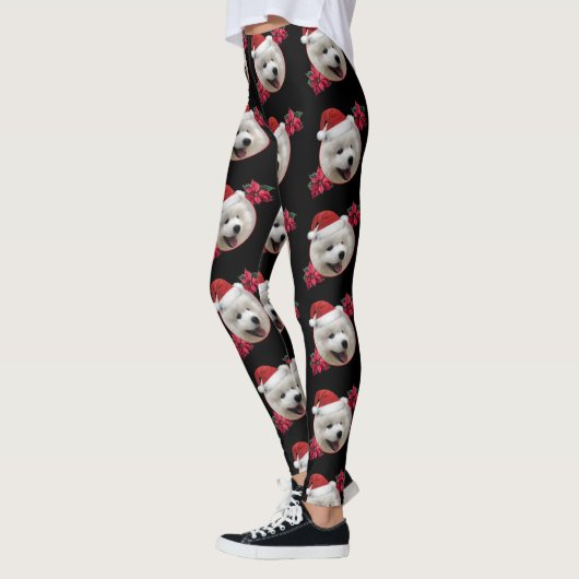 Leggings voor kersthondenpuppy's met Samoyed (Links)