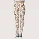 Leggings voor kerstmis<br><div class="desc">Een schattig vakantie peperkoek koekjespatroon siert deze leggings. Een leuke aanvulling op je kerstkleding. Ontworpen voor u door Blackberry Boulevard.</div>