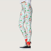 Leggings voor Kerstmis met Pickleball (Links)