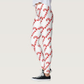 Leggings voor kerstmis met snoepsuikerriet (Links)