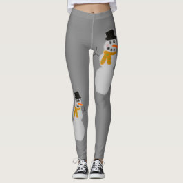 Leggings voor kerstmis Snowman