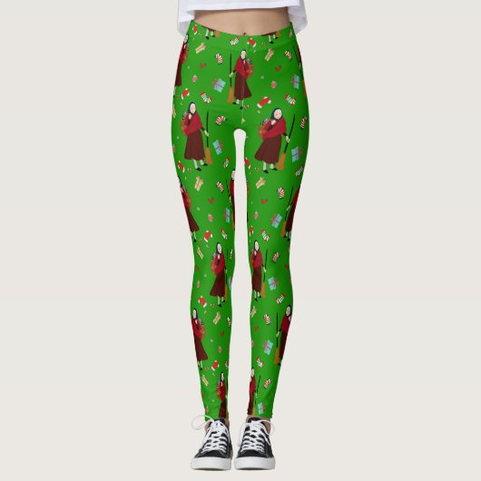 leggings voor kerstmis Witch Befana (Voorkant)