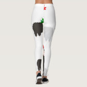 leggings voor kerstrendierrender alpacas (Achterkant)