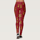 Leggings voor kerstrenrendieren met een klap (Achterkant)