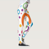 Leggings voor kleurrijke cirkelvormige Stippen (Rechts)