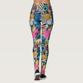 Leggings voor kleurrijke collage (Achterkant)