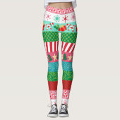 Leggings voor kleurrijke feeststapes (Voorkant)