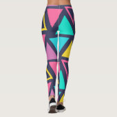 Leggings voor kleurrijke geometrische driehoeken (Achterkant)