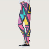 Leggings voor kleurrijke geometrische driehoeken (Links)