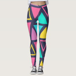 Leggings voor kleurrijke geometrische driehoeken