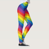 Leggings voor kleurrijke regenboog Chevron Zigzag (Rechts)