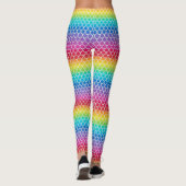 Leggings voor kleurrijke regenboogzeegroedmachines (Achterkant)