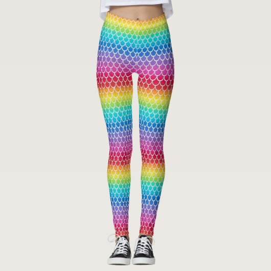 Leggings voor kleurrijke regenboogzeegroedmachines (Voorkant)