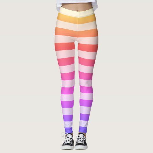 Leggings voor kleurrijke strips (Voorkant)