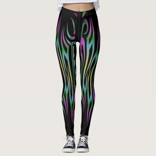 Leggings voor kleurrijke Tattoos (Voorkant)