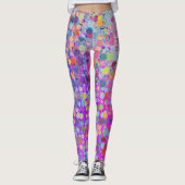 Leggings voor kleurrijke Waterverf Yoga Pants (Voorkant)