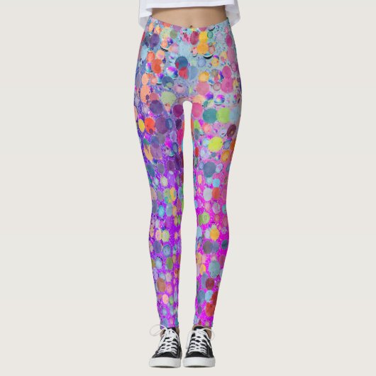 Leggings voor kleurrijke Waterverf Yoga Pants (Voorkant)