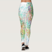 Leggings voor kleurrijke Wereldkaart (Achterkant)