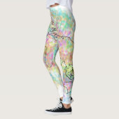 Leggings voor kleurrijke Wereldkaart (Links)