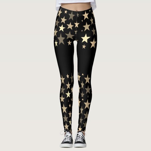 Leggings voor kwaliteitsevaluatie met sterren erop (Voorkant)