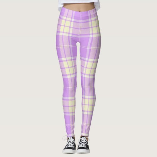 Leggings voor lavendel en geel spelden (Voorkant)