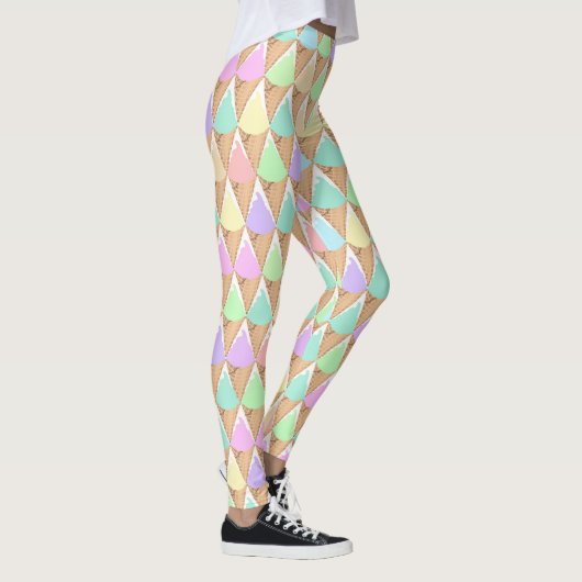 Leggings voor lentepastel-ijs afdrukken (Rechts)