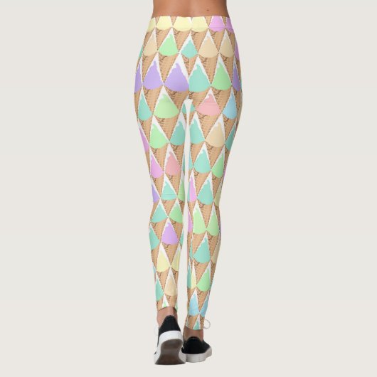 Leggings voor lentepastel-ijs afdrukken (Achterkant)
