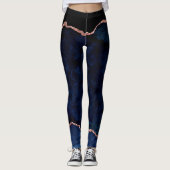 leggings voor marineblauw en roos goudmakreel (Voorkant)