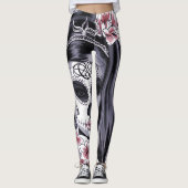 Leggings voor meisjes in het masker Halloween Flow (Voorkant)