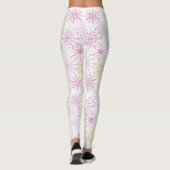 Leggings voor mousserende roze snowflakes (Achterkant)