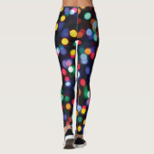 Leggings voor multicore kerstLights-kleurenpatroon (Achterkant)