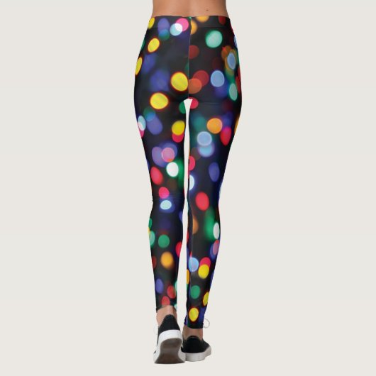 Leggings voor multicore kerstLights-kleurenpatroon (Achterkant)