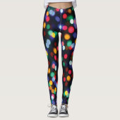 Leggings voor multicore kerstLights-kleurenpatroon (Voorkant)
