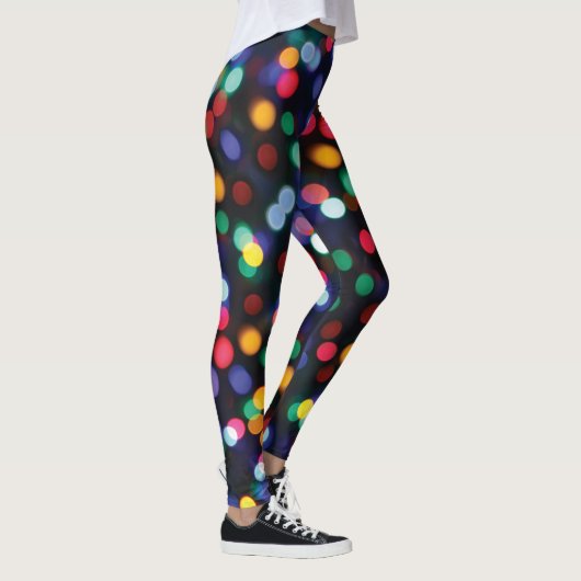 Leggings voor multicore kerstLights-kleurenpatroon (Rechts)