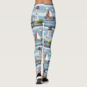 Leggings voor Ocean Pattern (Achterkant)