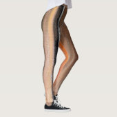 Leggings voor Oranje en bruine Abstracte dans (Rechts)