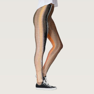 Leggings voor Oranje en bruine Abstracte dans