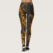 Leggings voor Oranje schilderpenseel (Achterkant)
