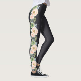 Leggings voor perzikgroene marinepastel