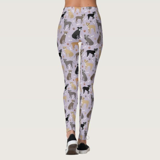 Leggings voor Pitbull Paws en Botten (Achterkant)