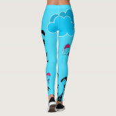Leggings voor Pixie-sceneratie in Paragliding Aqua (Achterkant)
