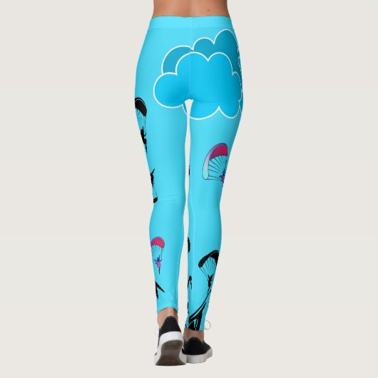Leggings voor Pixie-sceneratie in Paragliding Aqua (Achterkant)