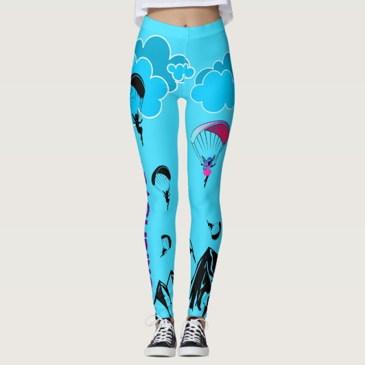 Leggings voor Pixie-sceneratie in Paragliding Aqua (Voorkant)