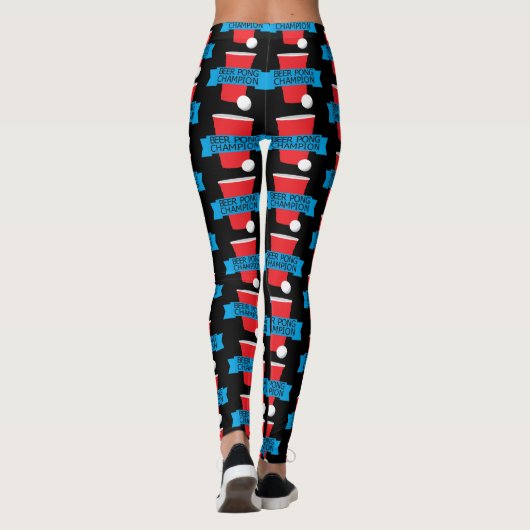 leggings voor pongkampioen bier (Achterkant)