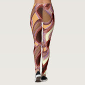 Leggings voor poorten en peach door artiest C.L. B (Achterkant)