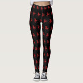 Leggings voor Red Fire Unicorn (Voorkant)