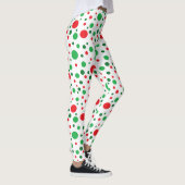 Leggings voor Red Green White Kerstfeestdag (Rechts)