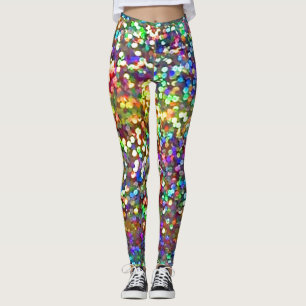 Leggings voor regenbooglitter