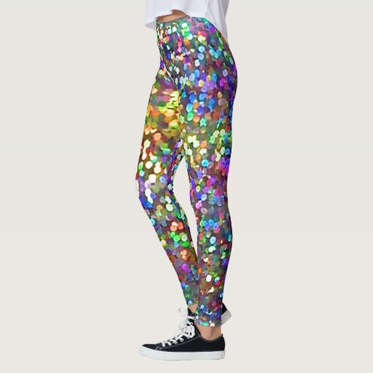 Leggings voor regenbooglitter (Links)
